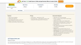 L&T Finance Bank Home Loan at Lowest Interest Rates @ 9.75 ...