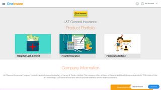 L&T General Health Insurance Policies online - OneInsure