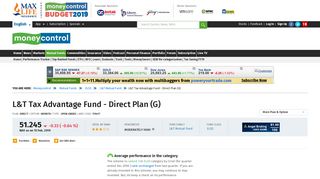 L&T Tax Advantage Fund - Direct Plan (G) [52.443] | L&T Mutual Fund ...
