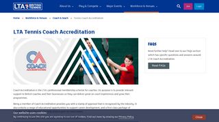 Tennis Coach Accreditation Membership Scheme | LTA