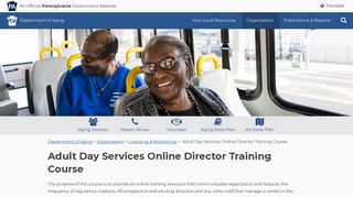 Adult Day Services Online Director Training Course