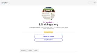 www.Ltltrainingpa.org - LTLTI - Long Term Living Training Institute
