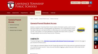 Genesis Parent Access / Genesis Overview