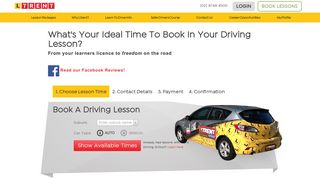 Book a Driving Lesson - Login - Trent Driving School