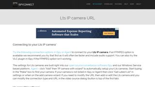 Connect to Lts IP cameras