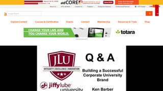 BEST Webcast Series Jiffy Lube University A Success Story - ATD