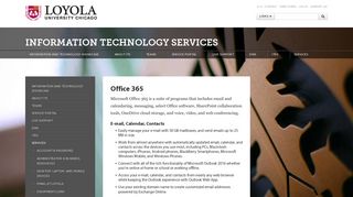 Office 365: Information Technology Services: Loyola University Chicago