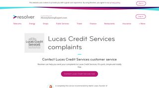 Lucas Credit Services Complaints Email & Phone | Resolver