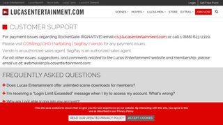 Customer Support| Lucas Entertainment | HD Gay Porn