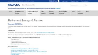 Retirement Savings & Pension - Benefits Answers Plus