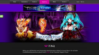 FAQ - Lucent Heart - Suba Games