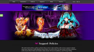 Policies - Lucent Heart - Suba Games