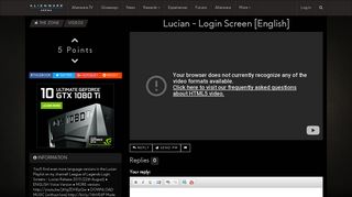 Lucian - Login Screen [English] | Alienware Arena