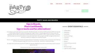 Party Signs and Boards | The Party Place LI | The Party Specialists