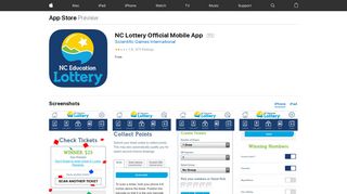 NC Lottery Official Mobile App on the App Store - iTunes - Apple