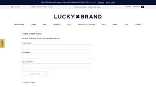 My Account Login - Lucky Brand