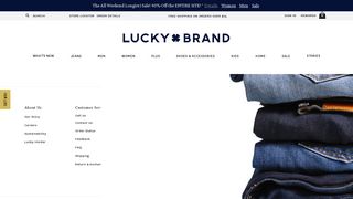 Brand Closet Login Background Image - Lucky Brand
