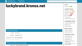 Kronos Workforce Central(R) - luckybrand.kronos.net
