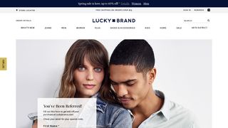 Lucky Brand referral email sign up