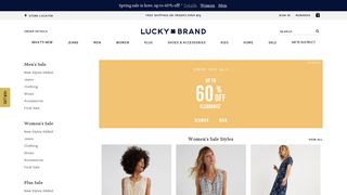 Clothes on Sale | 40 - 60% Off Markdowns | Lucky Brand