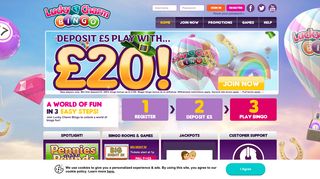 Lucky Charm Bingo | Exclusive Welcome Offer | Deposit £5, Play ...