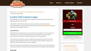 Lucky Club Casino—Login & be Greeted by a $2,222 Bonus