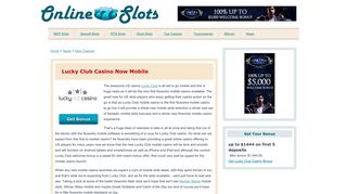 Lucky Club Casino Now Mobile - Online Slots