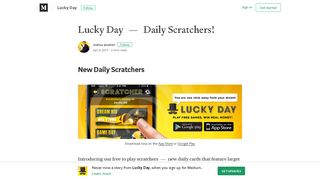 Lucky Day — Daily Scratchers! – Lucky Day – Medium