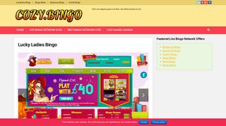 Lucky Ladies Bingo Review | You Have £10 FREE No Deposit Required!