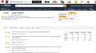 Amazon.com Seller Profile: Lucky Vitamin