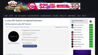 Lucky 247 Casino no deposit bonus codes - No deposit bonuses
