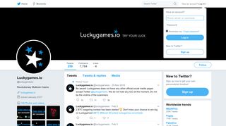 Luckygames.io (@luckygamesio) | Twitter