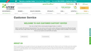 Customer Service - LuckyVitamin