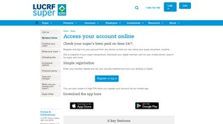 Access your account online | LUCRF Super