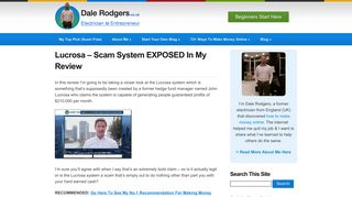 Lucrosa - Scam System EXPOSED In My Review - Dale Rodgers