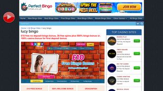 lucy Bingo | £10 Free No Deposit Bingo Bonus | 500 % Welcome Bonus