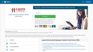Loyola University Employees Federal Credit Union: Login, Bill Pay ...