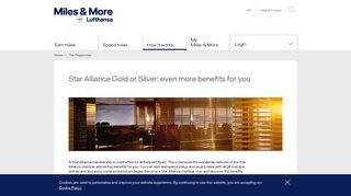 Miles & More - Star Alliance Gold or Silver: even more benefits for you
