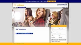 My bookings - Lufthansa | GenerationFly.com®