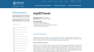 myIDTravel | Lufthansa Systems | Products | airlinesoftware.net
