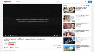 Lufthansa Systems - myIDTravel - Integrated ID travel ... - YouTube