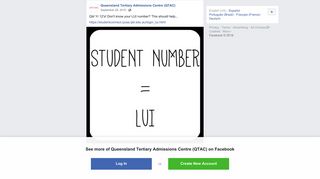Qld Yr 12's! Don't know your LUI number?... - Queensland Tertiary ...