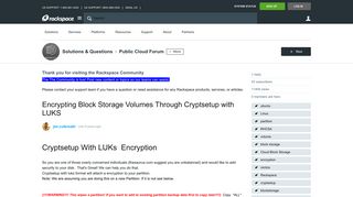 Encrypting Block Storage Volumes Through Cryptsetup with LUKS ...