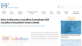 How to Become a Lularoe Consultant (All Lularoe Consultant Costs ...