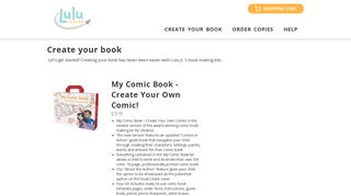 Lulu Jr - Create Your Book