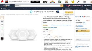 Amazon.com: Luma Whole Home WiFi (3 Pack - White) - Replaces ...