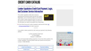 Lumber Liquidators Credit Card Payment, Login, and Customer ...