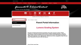Grades / Parent Portal Information - Gainesville R-5 School District