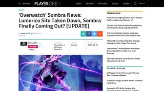 'Overwatch' Sombra News: Lumerico Site Taken Down, Sombra ...