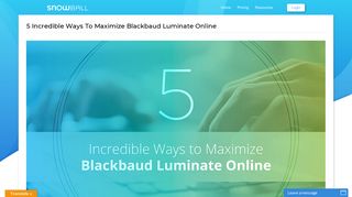 5 Incredible Ways to Maximize Blackbaud Luminate Online - Snowball ...